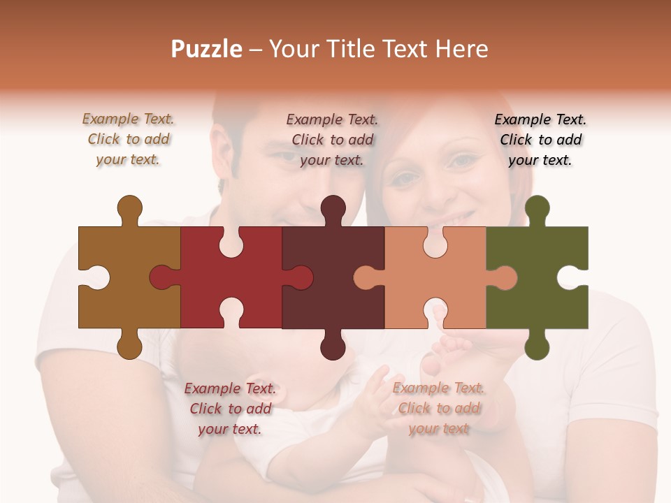 Girl Young Dad PowerPoint Template