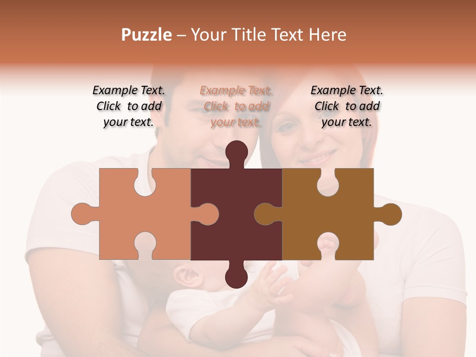 Girl Young Dad PowerPoint Template