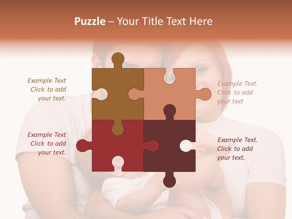 Girl Young Dad PowerPoint Template