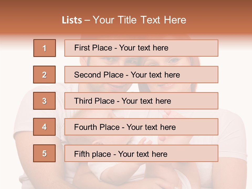 Girl Young Dad PowerPoint Template