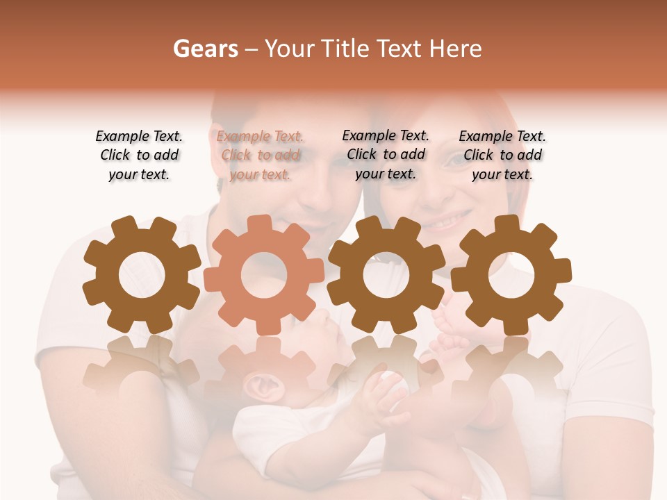 Girl Young Dad PowerPoint Template