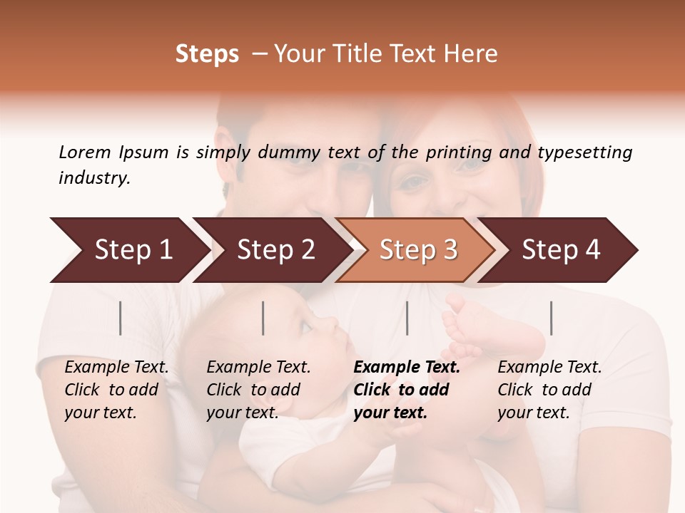 Girl Young Dad PowerPoint Template