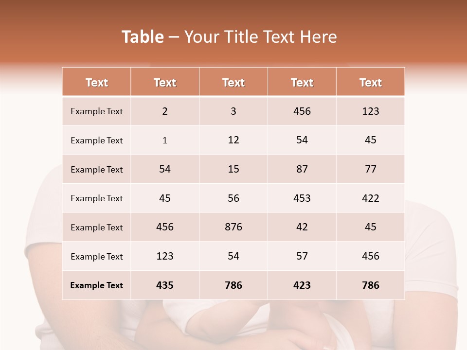 Girl Young Dad PowerPoint Template