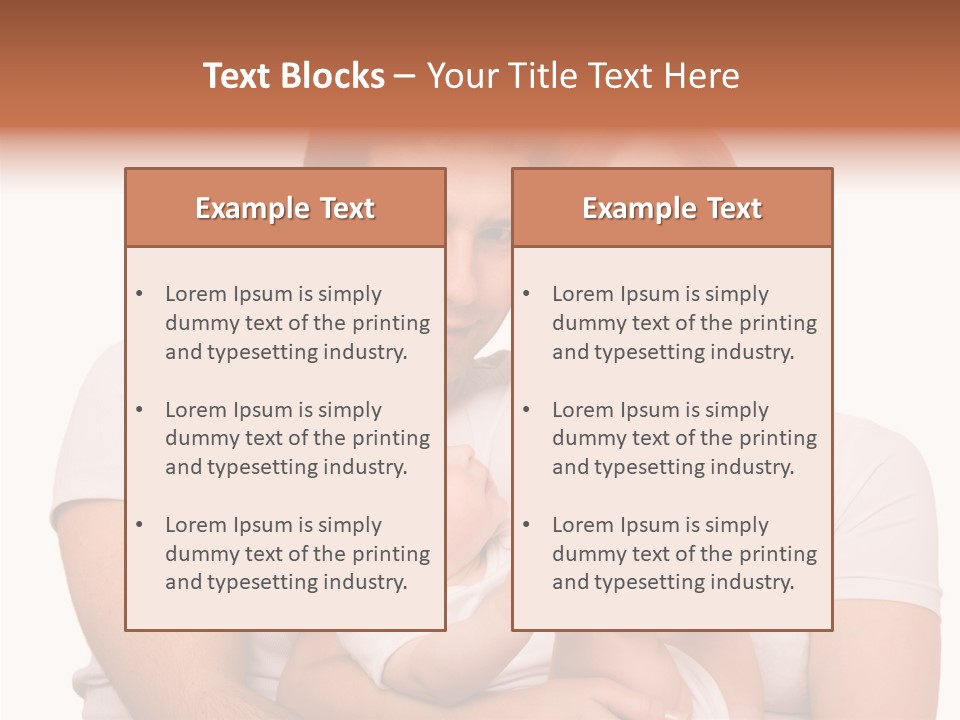 Girl Young Dad PowerPoint Template