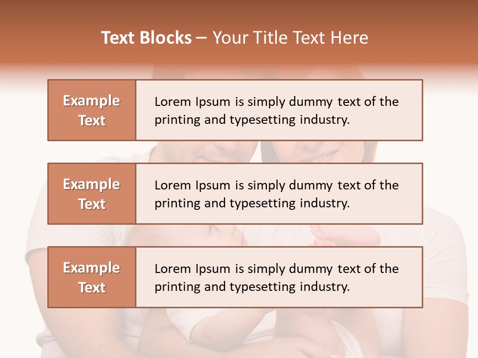 Girl Young Dad PowerPoint Template