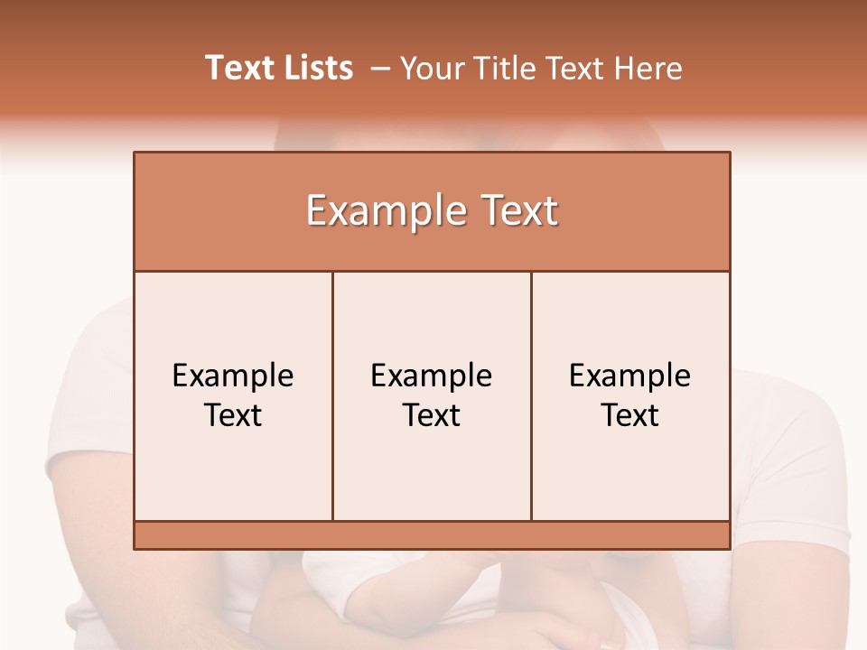 Girl Young Dad PowerPoint Template