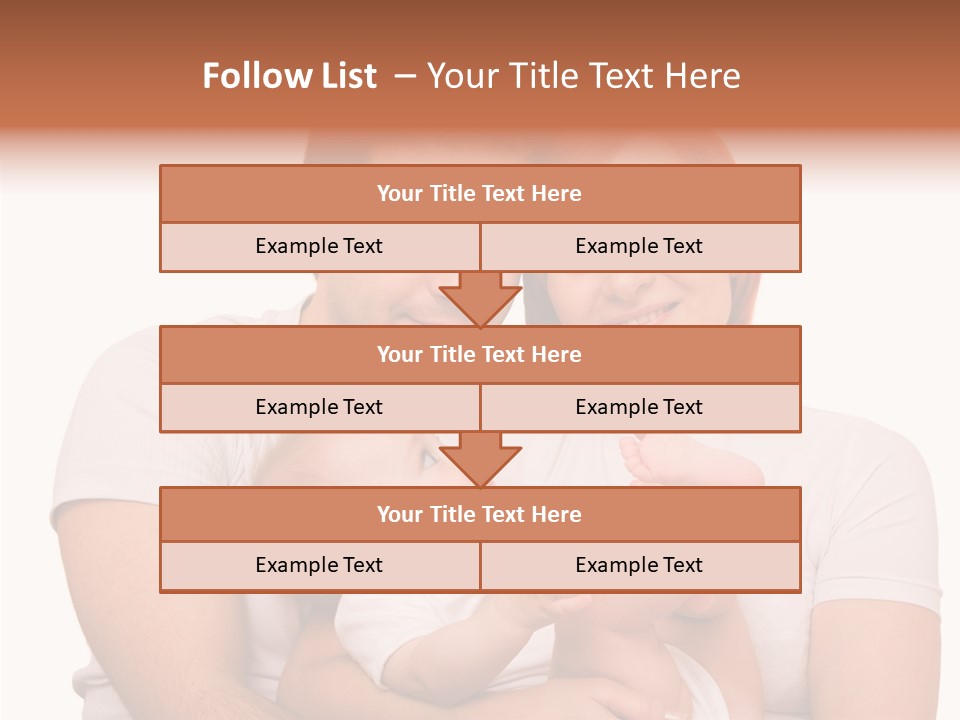 Girl Young Dad PowerPoint Template