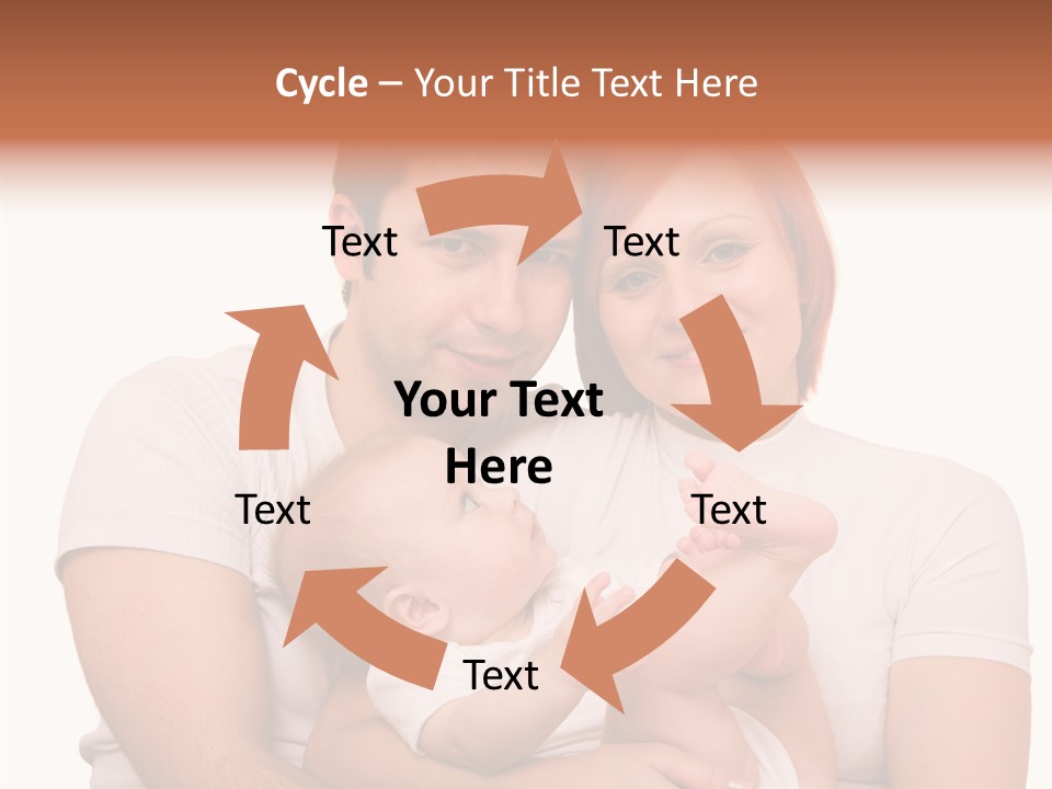 Girl Young Dad PowerPoint Template