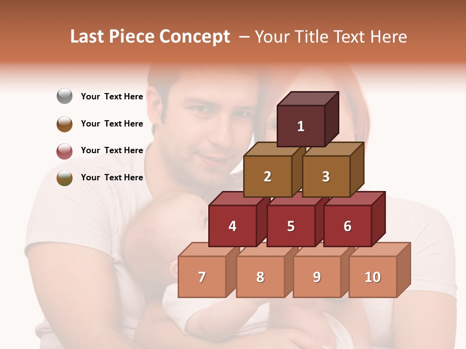 Girl Young Dad PowerPoint Template