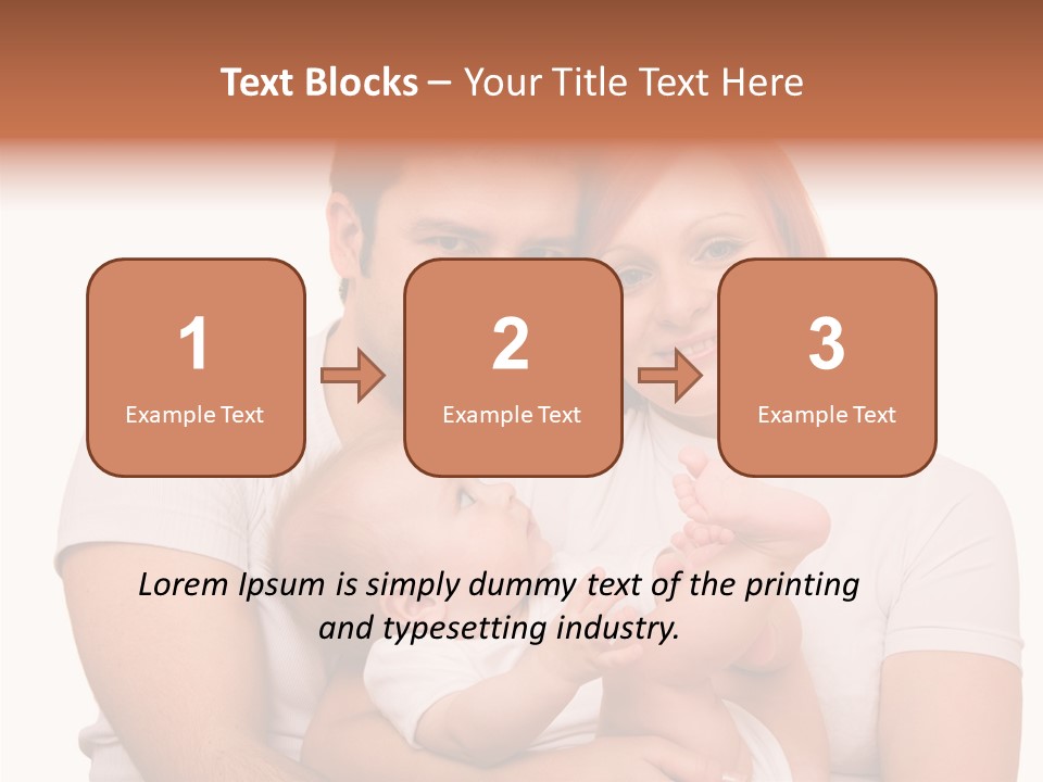 Girl Young Dad PowerPoint Template