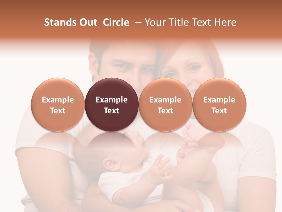 Girl Young Dad PowerPoint Template