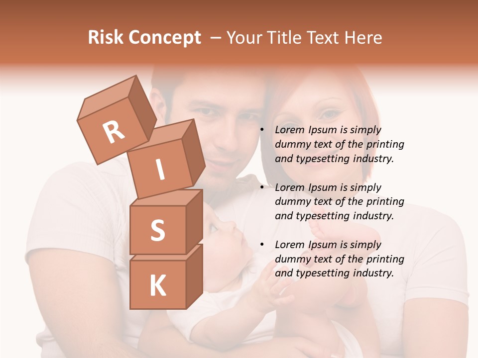 Girl Young Dad PowerPoint Template