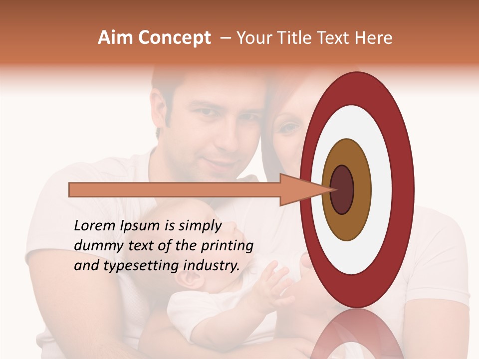 Girl Young Dad PowerPoint Template