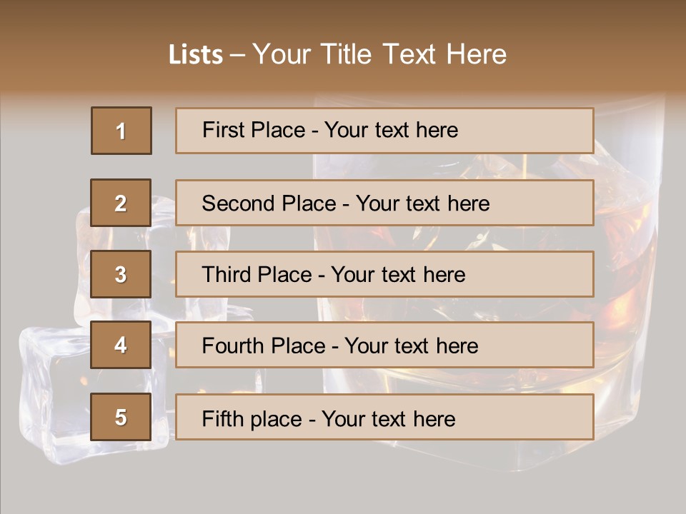 Thirsty Whisky Brandy PowerPoint Template