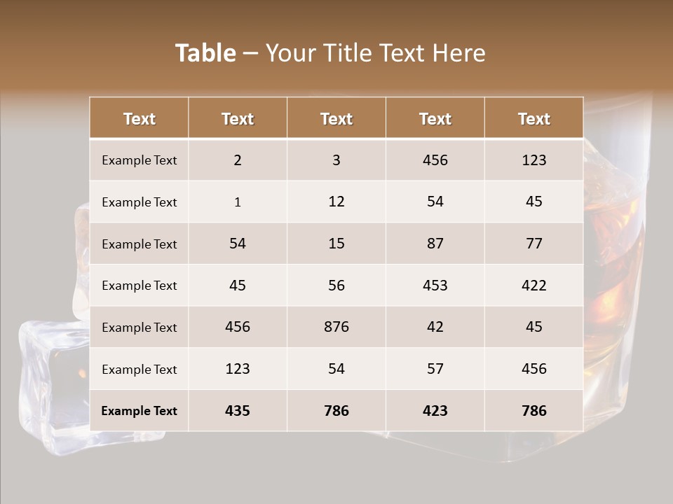 Thirsty Whisky Brandy PowerPoint Template