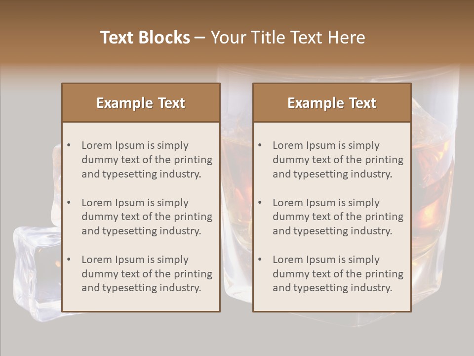 Thirsty Whisky Brandy PowerPoint Template