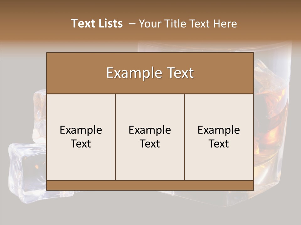 Thirsty Whisky Brandy PowerPoint Template