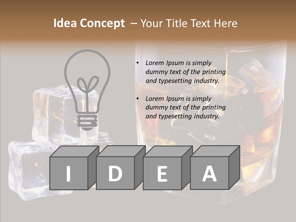 Thirsty Whisky Brandy PowerPoint Template