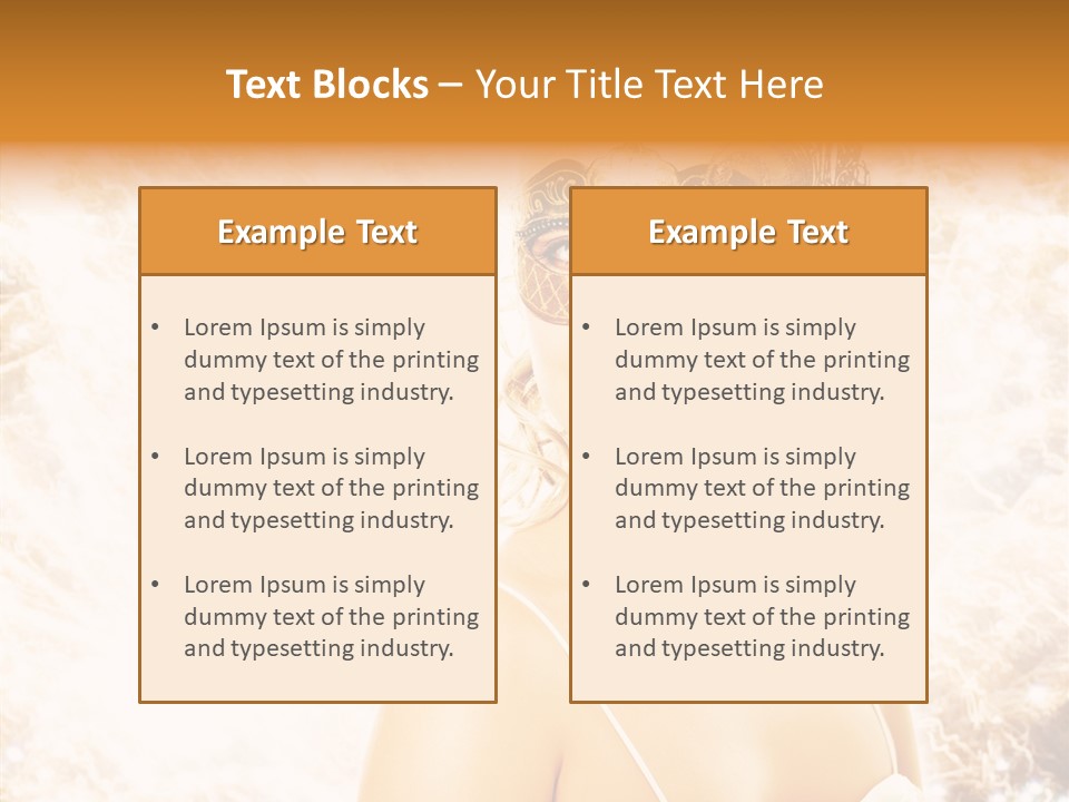 Beauty Carnival Sensual PowerPoint Template