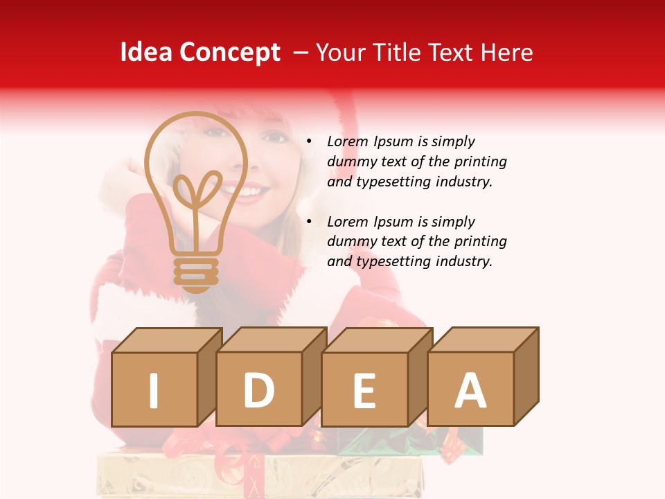 Presents Sexy Christmas PowerPoint Template