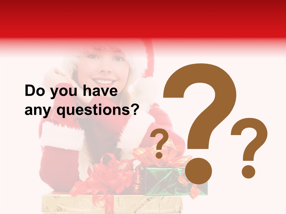 Presents Sexy Christmas PowerPoint Template