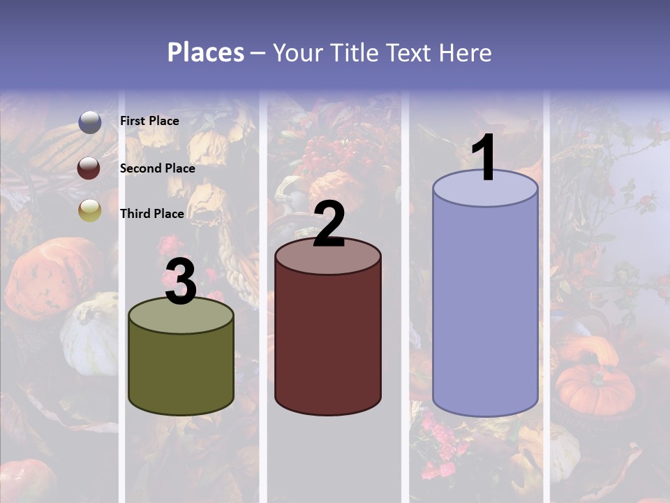 Colourful Vegetation Frame PowerPoint Template