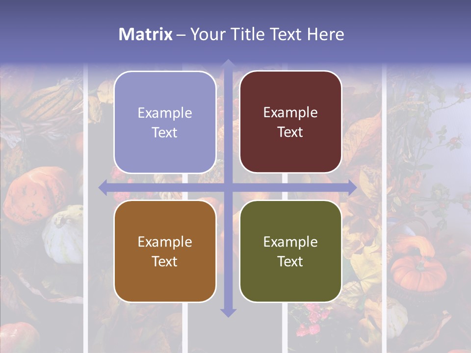 Colourful Vegetation Frame PowerPoint Template
