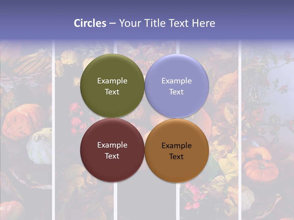 Colourful Vegetation Frame PowerPoint Template