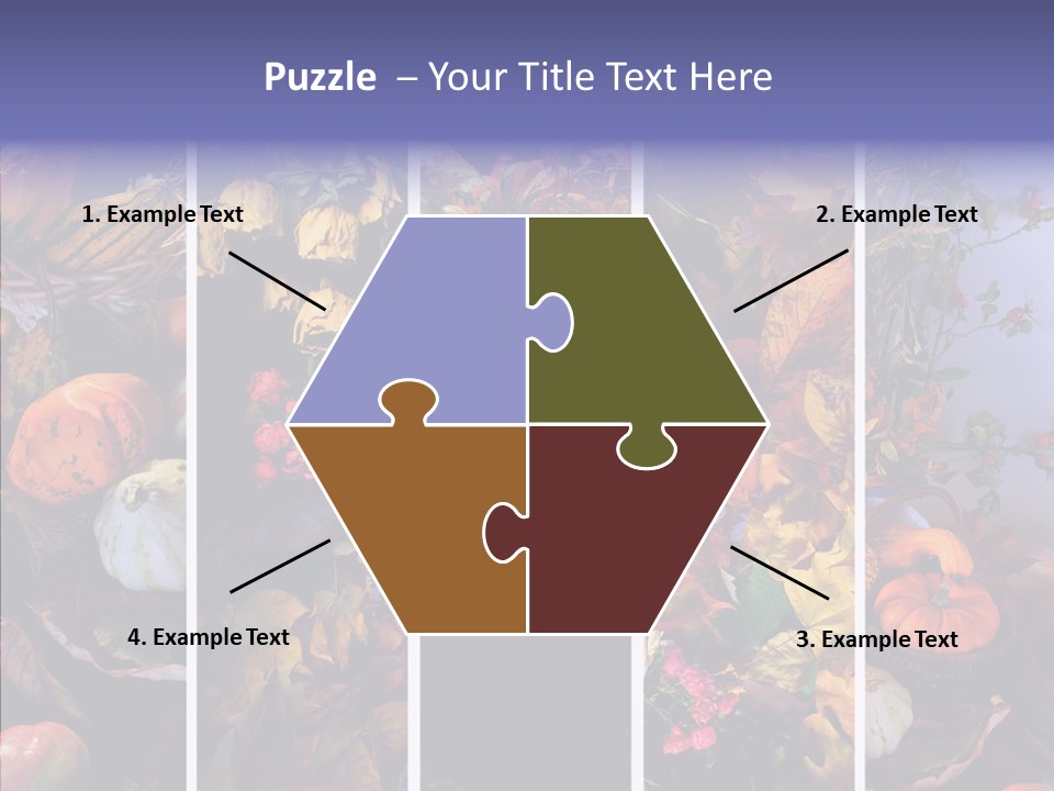 Colourful Vegetation Frame PowerPoint Template