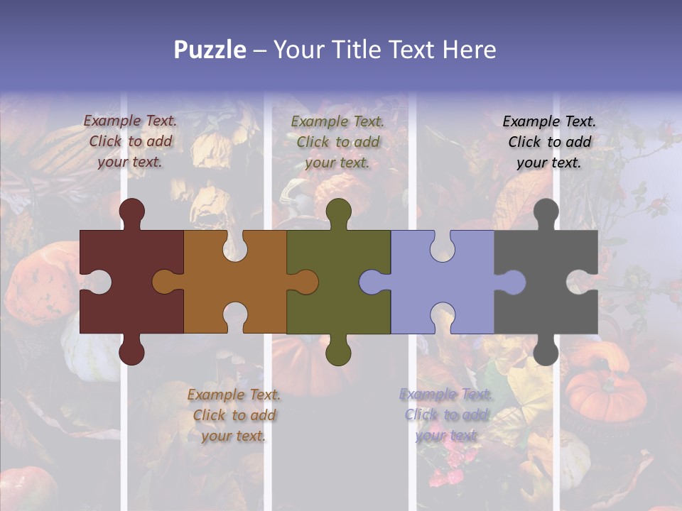 Colourful Vegetation Frame PowerPoint Template