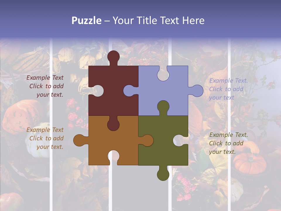 Colourful Vegetation Frame PowerPoint Template