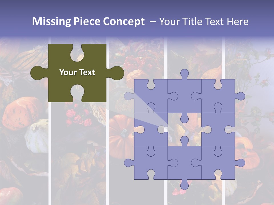 Colourful Vegetation Frame PowerPoint Template