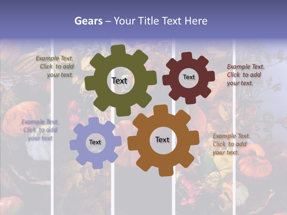 Colourful Vegetation Frame PowerPoint Template