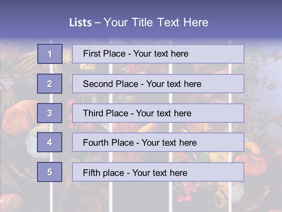 Colourful Vegetation Frame PowerPoint Template