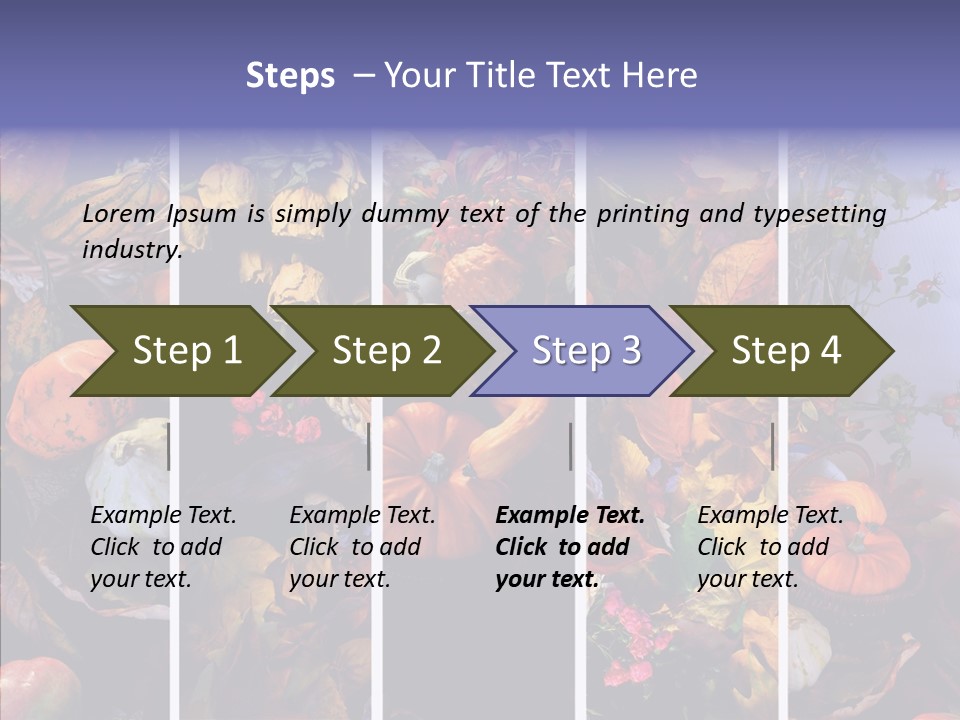Colourful Vegetation Frame PowerPoint Template