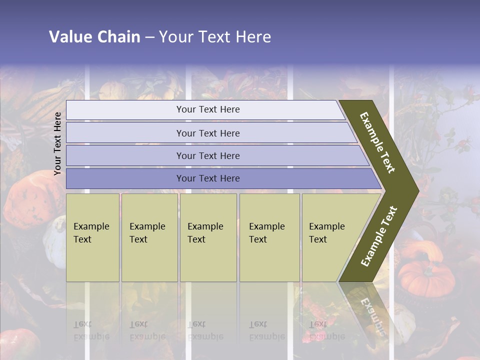Colourful Vegetation Frame PowerPoint Template