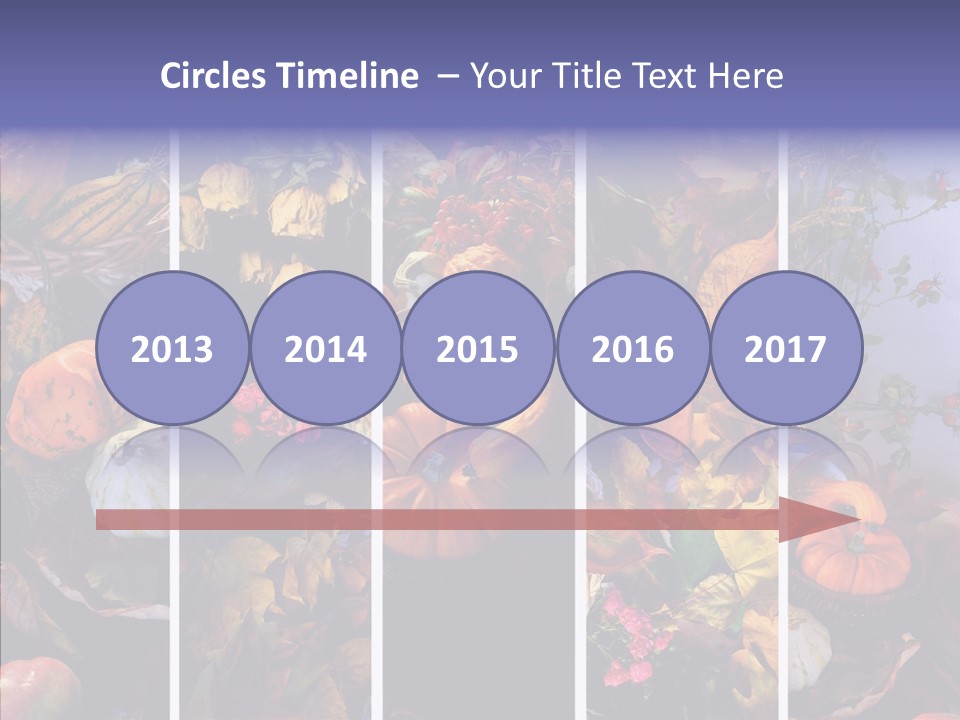 Colourful Vegetation Frame PowerPoint Template