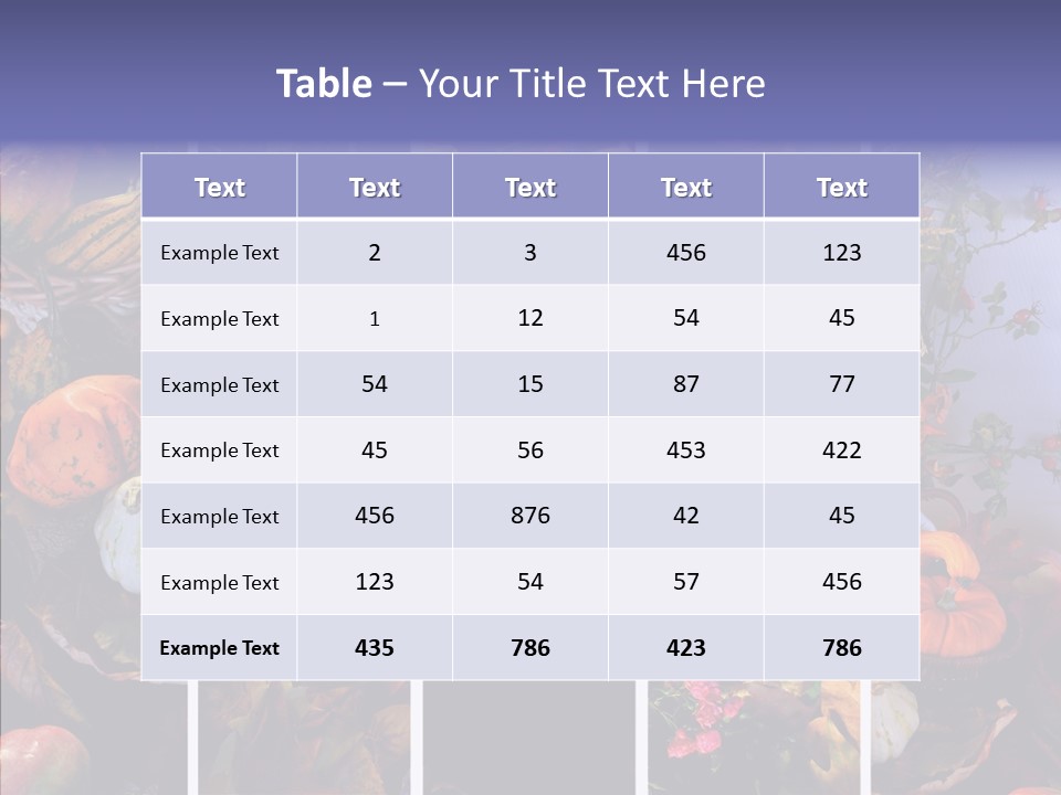 Colourful Vegetation Frame PowerPoint Template