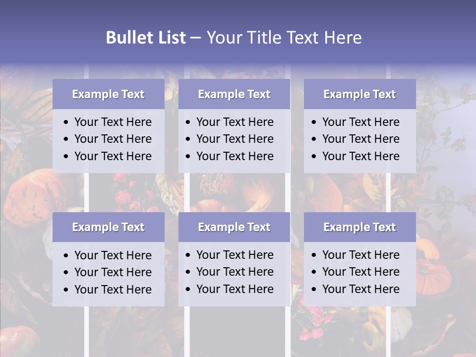 Colourful Vegetation Frame PowerPoint Template