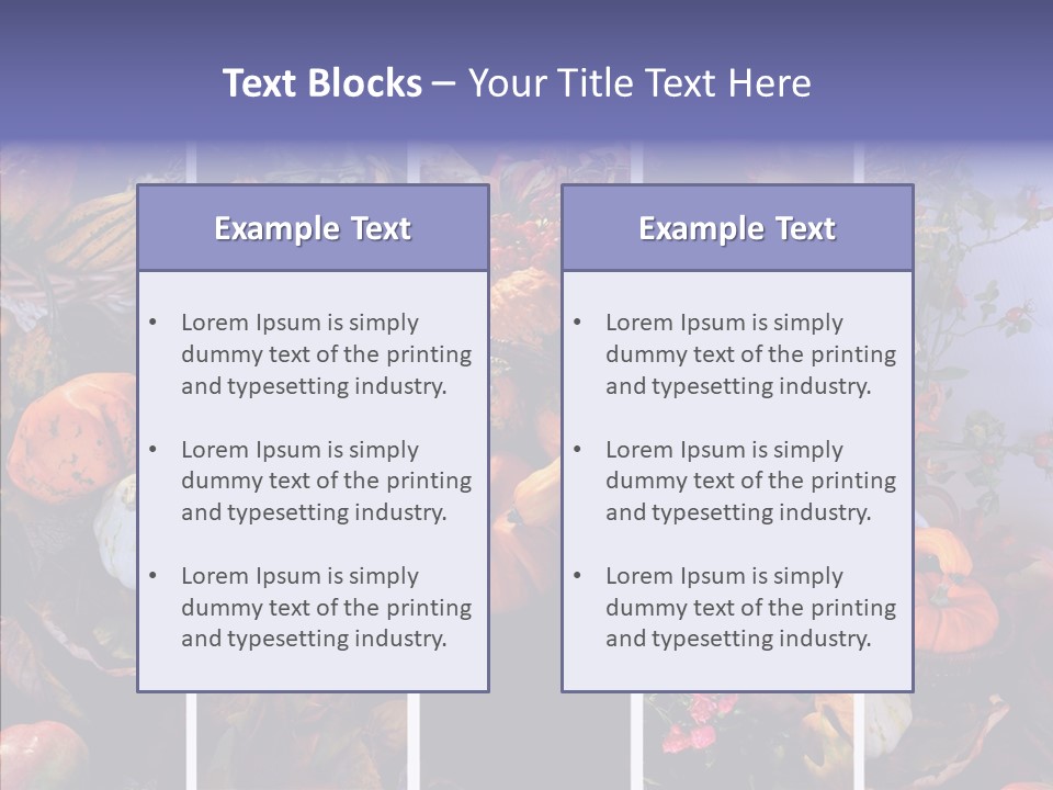 Colourful Vegetation Frame PowerPoint Template
