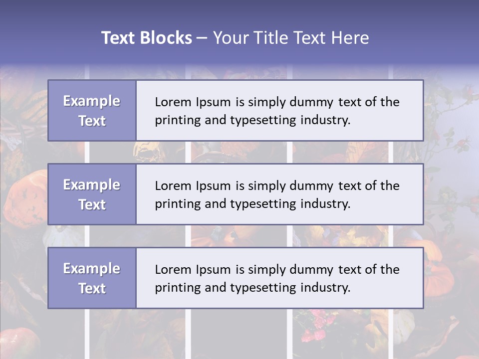 Colourful Vegetation Frame PowerPoint Template