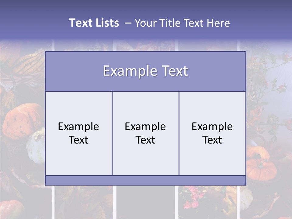 Colourful Vegetation Frame PowerPoint Template