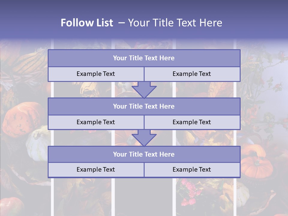 Colourful Vegetation Frame PowerPoint Template