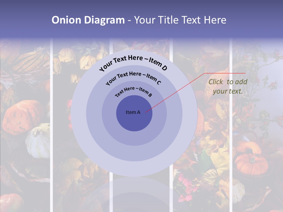 Colourful Vegetation Frame PowerPoint Template
