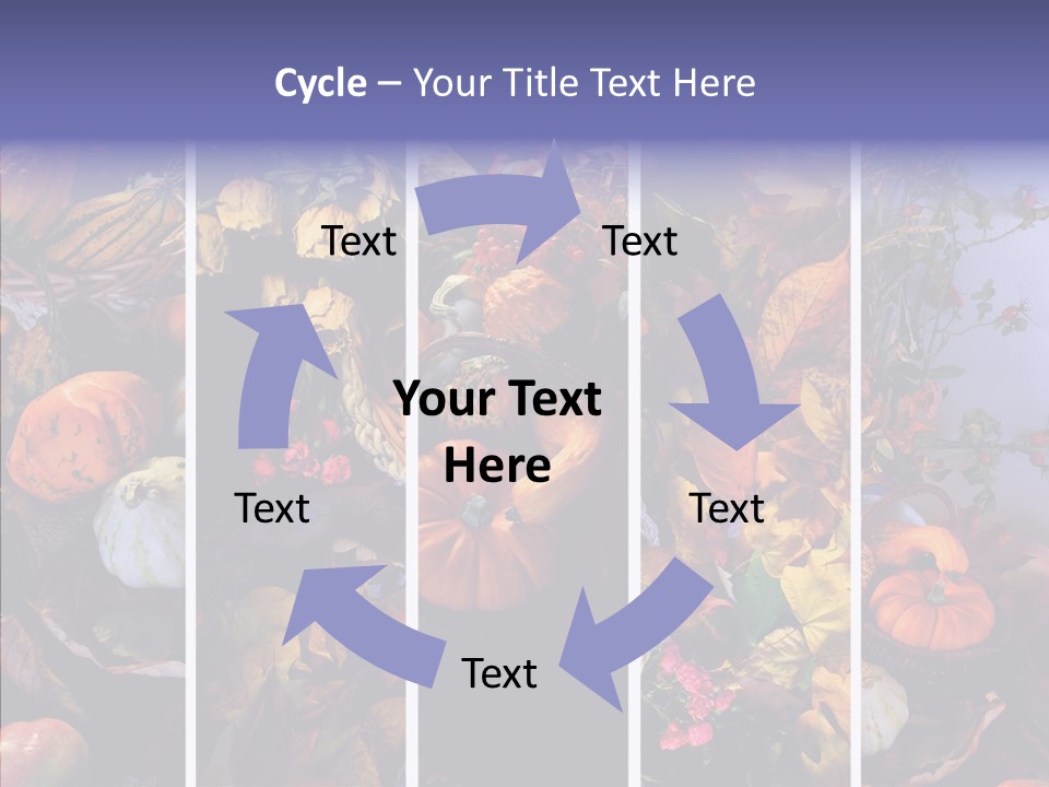 Colourful Vegetation Frame PowerPoint Template