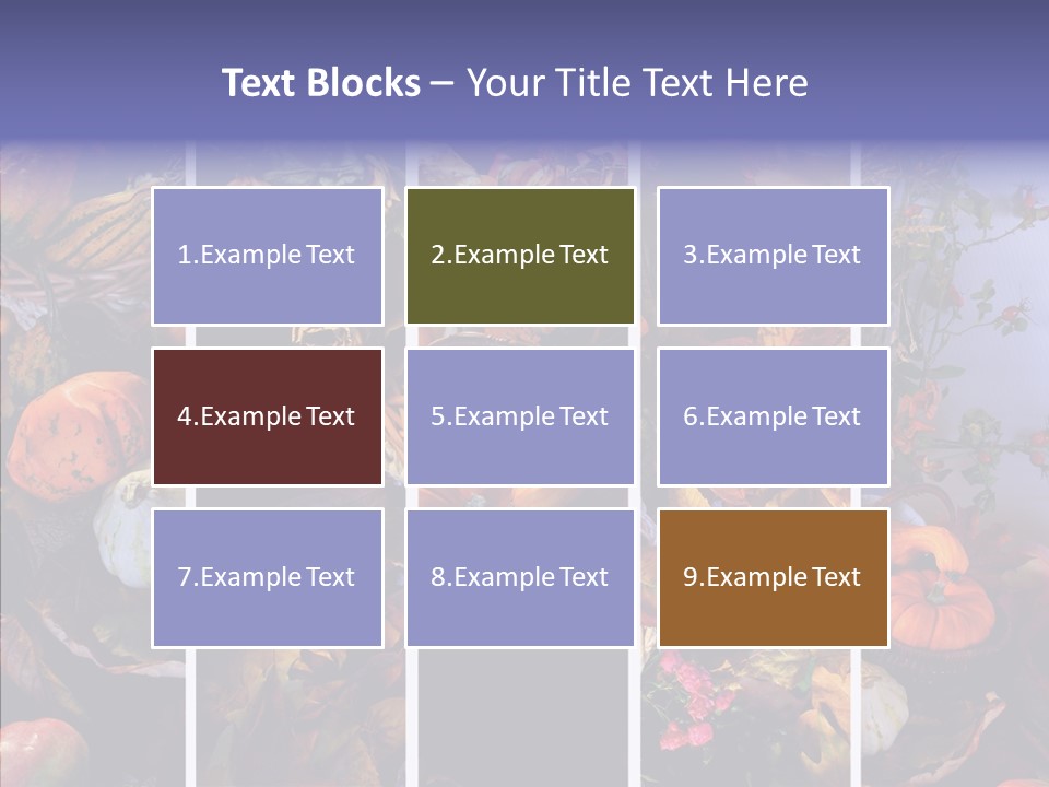 Colourful Vegetation Frame PowerPoint Template