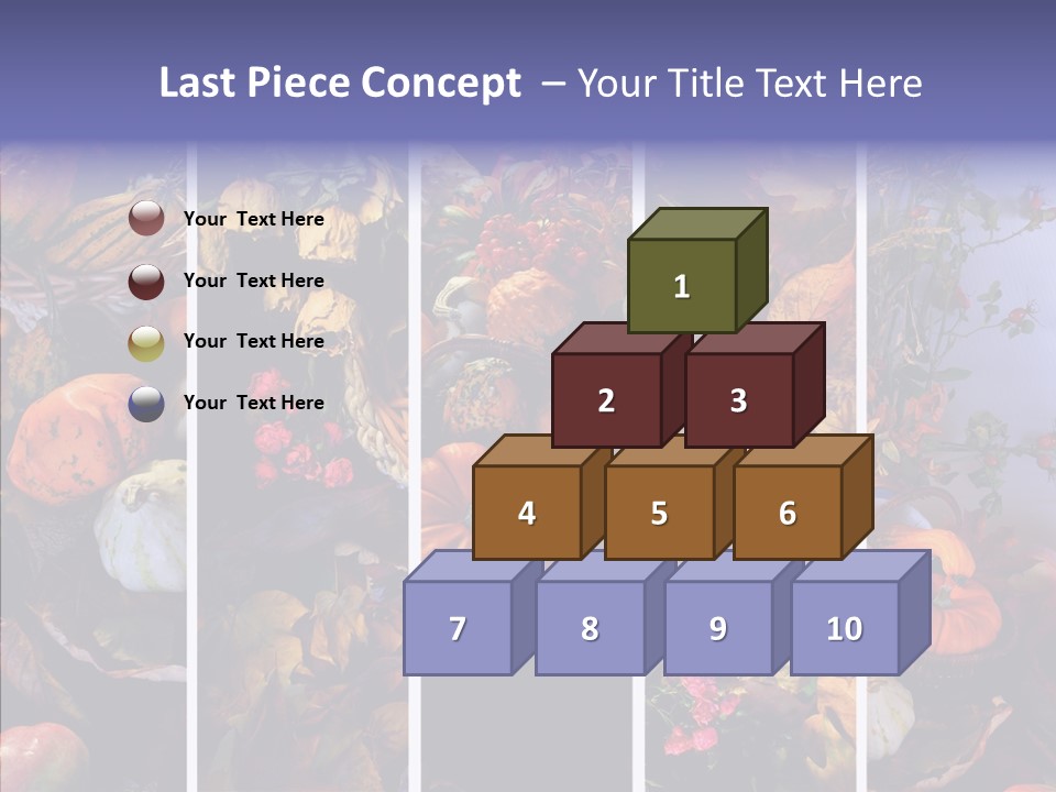 Colourful Vegetation Frame PowerPoint Template