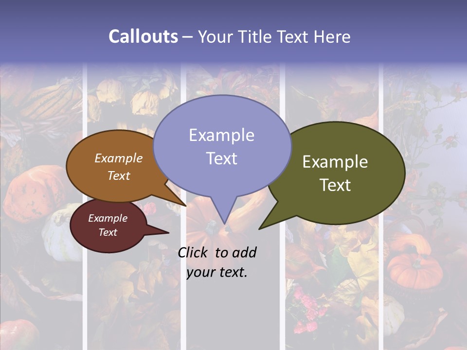 Colourful Vegetation Frame PowerPoint Template