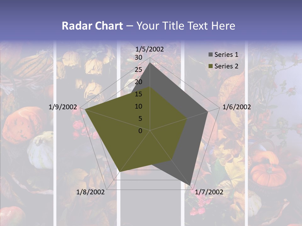 Colourful Vegetation Frame PowerPoint Template