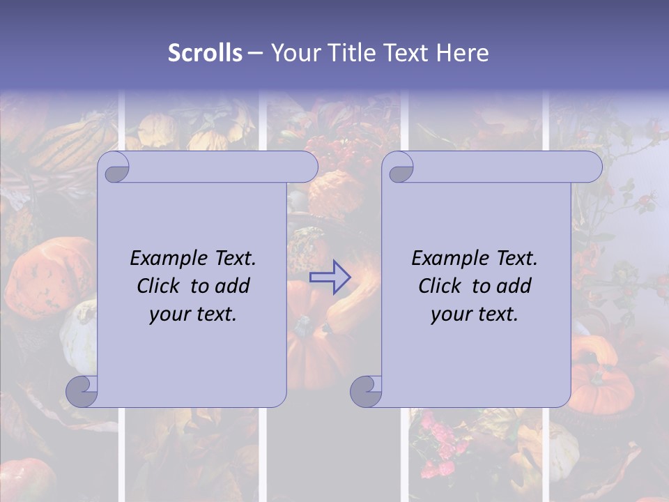 Colourful Vegetation Frame PowerPoint Template